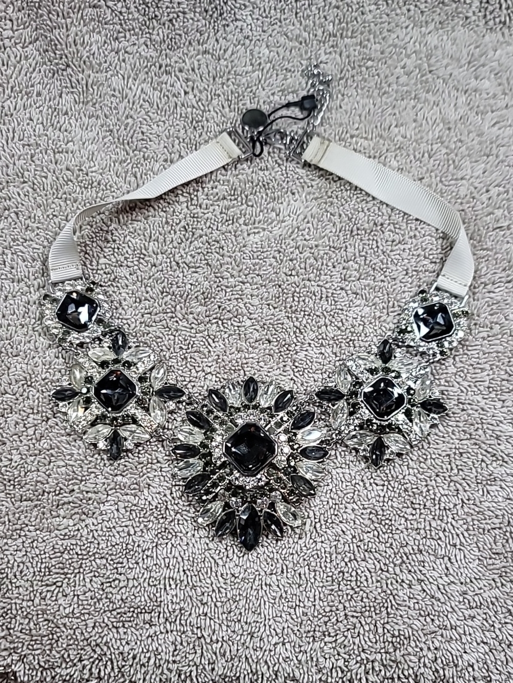 WHBM ribbon-tie choker necklace